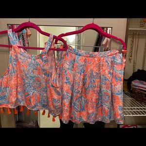 Lilly Pulitzer size 10 crop set